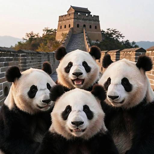 Panda Selfie at Great Wall