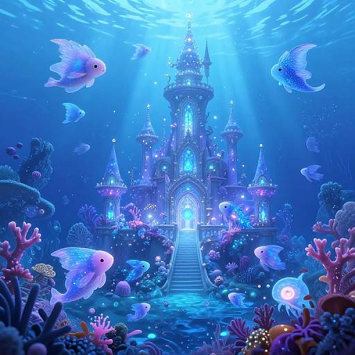 Surreal Underwater Fantasy Kingdom