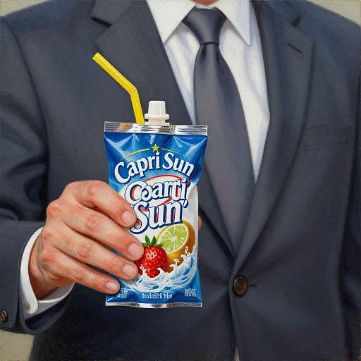 Photograph of a man in a dark suit, white shirt, and black tie, holding a blue 