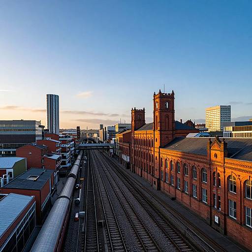 Salford Cityscape at Sunset