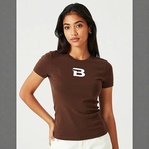 Portrait of Young Woman in Casual Wear