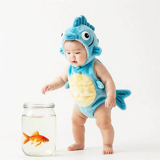 Baby in Goldfish Costume
