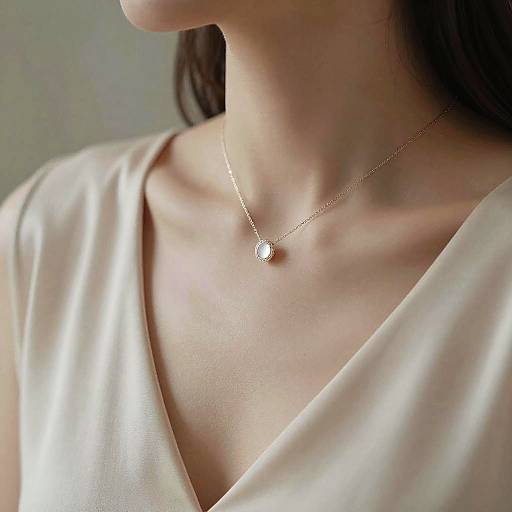 Elegant Collarbone Jewelry with Silk