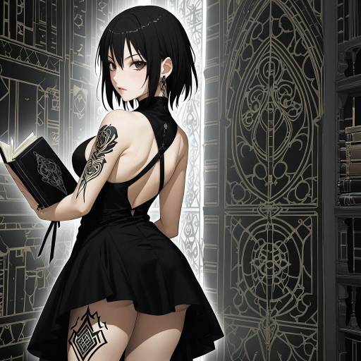 Gothic Fantasy Girl with Sword