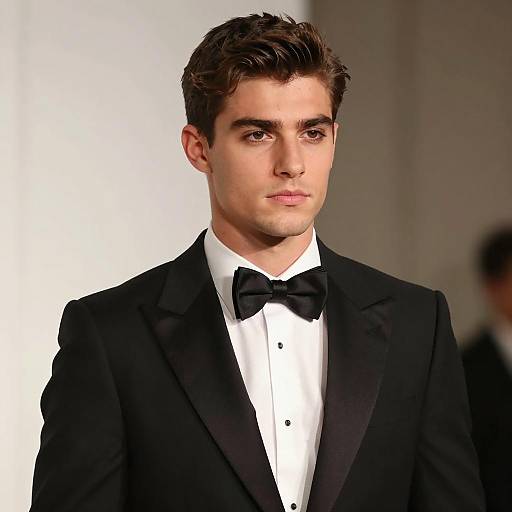 Young Man in Black Tuxedo