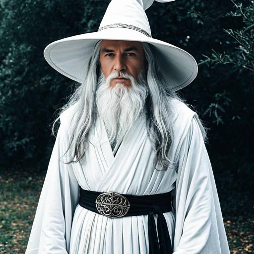 Elegant Gandalf-Inspired Cosplay Costume Idea