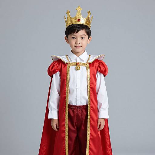 Man Wearing Kiddie King Costume