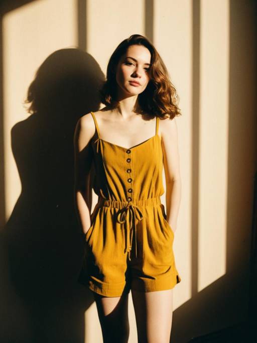 Casual Summer Look in Mustard Yellow