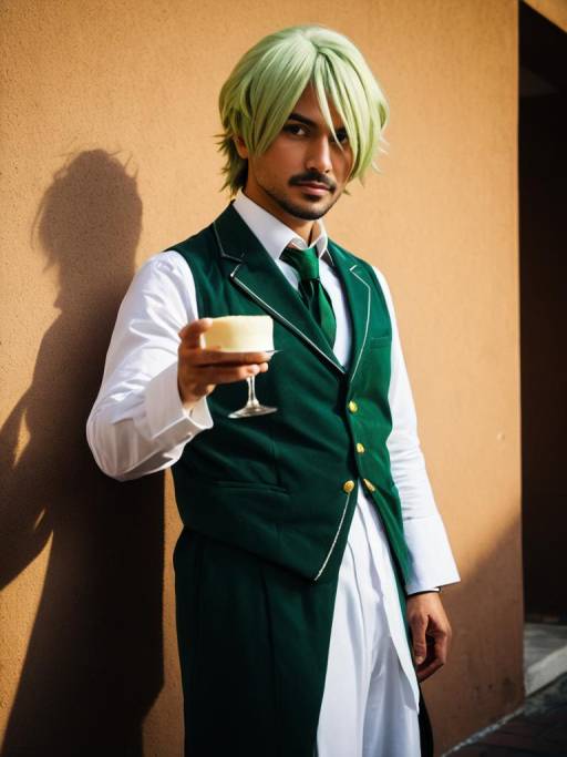 Realistic Man in Pannacotta Fugo Cosplay