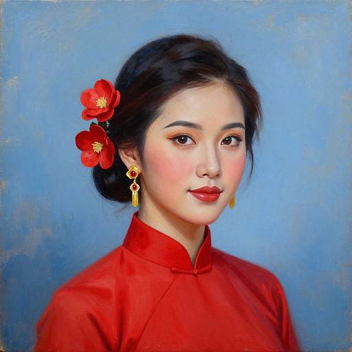 Vibrant Portrait of Miss Viet