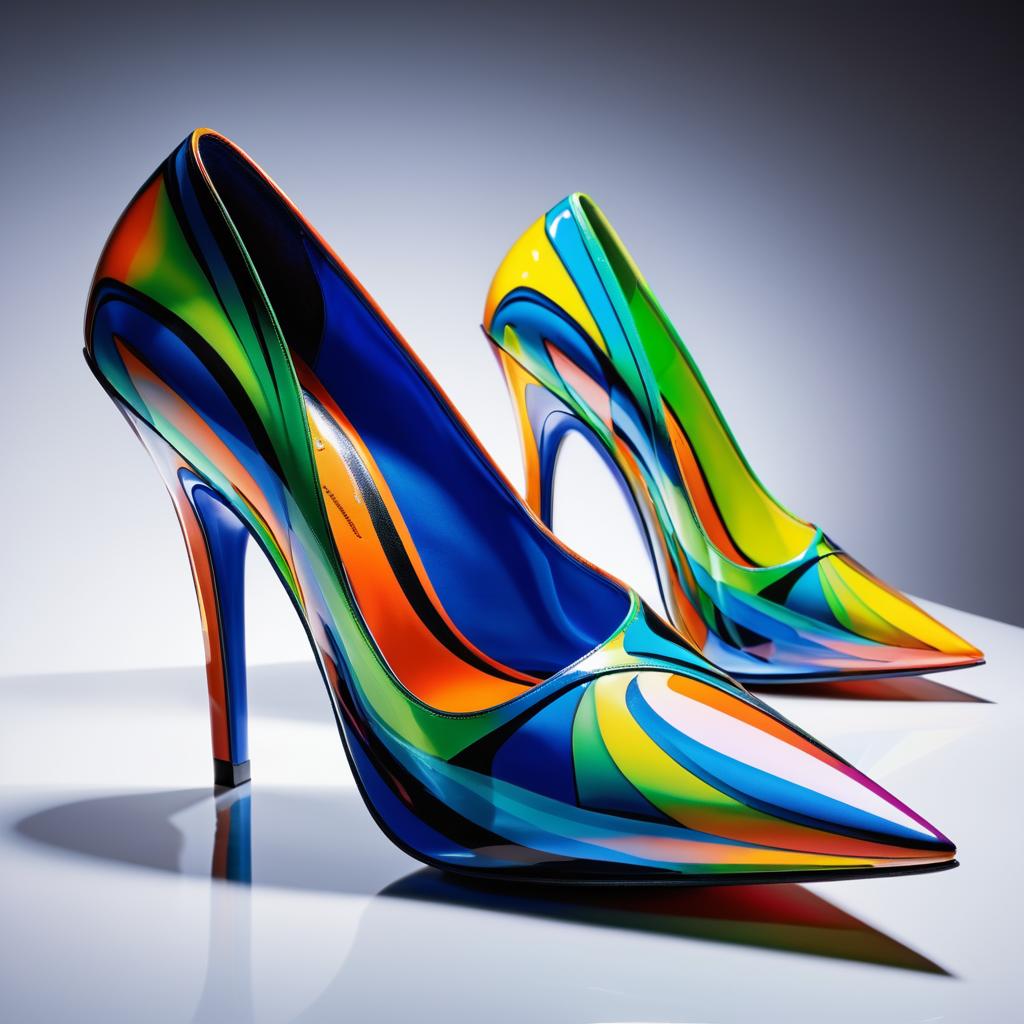 Dynamic Avant-Garde High Heel Design