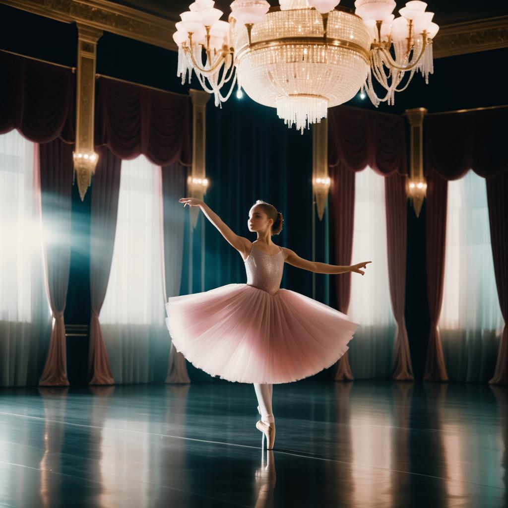 Ballerina in a Grand Theater Scene