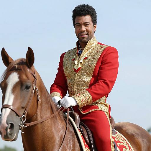 Prince Rogers Nelson on Horseback