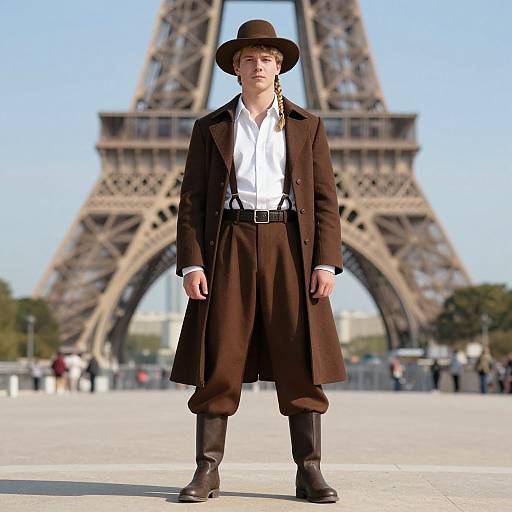 Realistic Paris National Costume Male