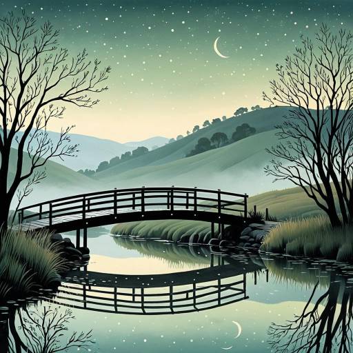 Serenity in a Misty Morning Landscape