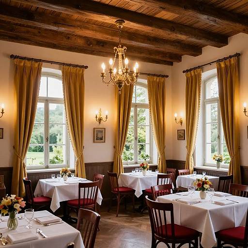 Cozy Giverny Restaurant Interior