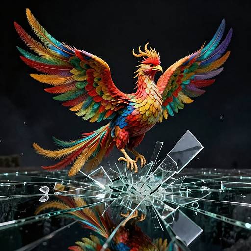 Surreal Phoenix Rising Dreamscape