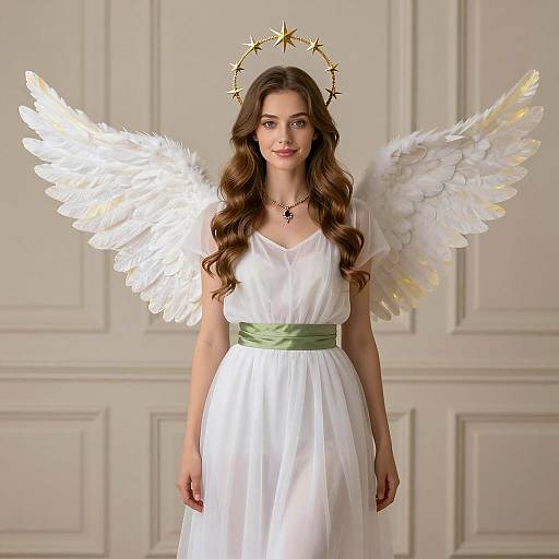 Ethereal Adult Cupid Costume Portrait