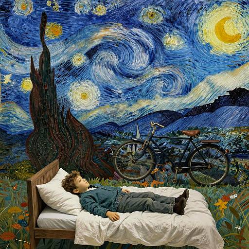 Digital blend of Van Gogh's 