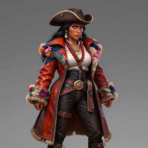 Tibetan Woman as Bolivian Pirate