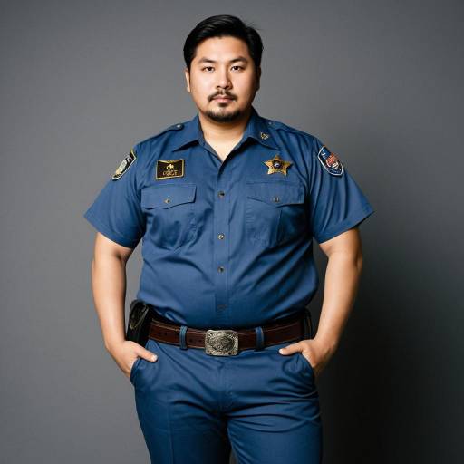 Asian Male TSA Officer in Uniform
