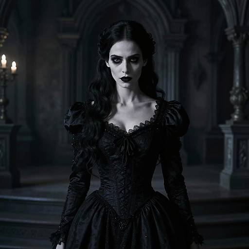 Cruel Wife in Gothic Mansion