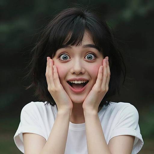 Cinematic Hyperreal Rainbow Paint Portrait