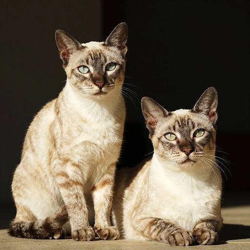 Realistic Egyptian Mau Cats in Sunlight