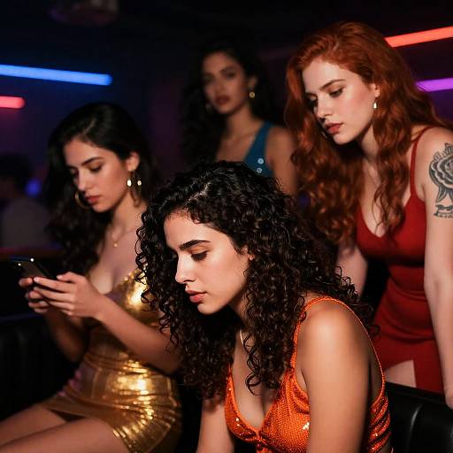 Nightclub Encounter: Four Women Captured