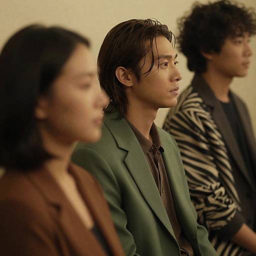 Intense Gaze in Warm Lighting