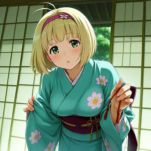 Illustration of Moriyama shiemi, ao no exorcist in the style of Naruko hanaharu