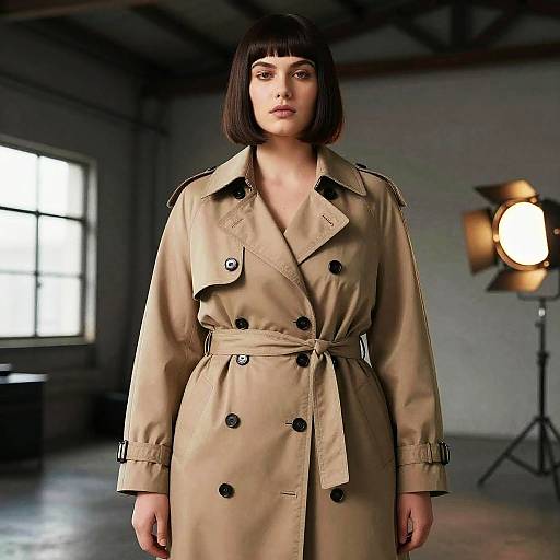 Stacked Bob on Plus-Size Model