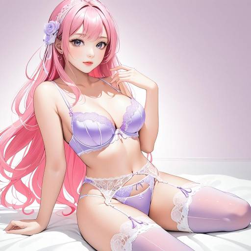 Flirtatious Lone Cowgirl in Lingerie Flirtatious Lone Cowgirl in Lingerie