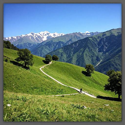 Colorful Mountainous Landscape Photo