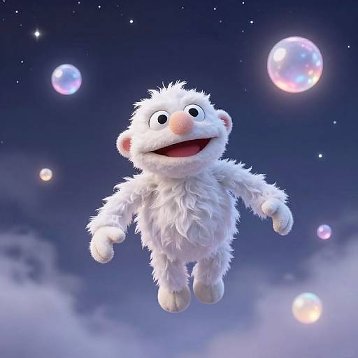 Ethereal Muppet Floating in Magic