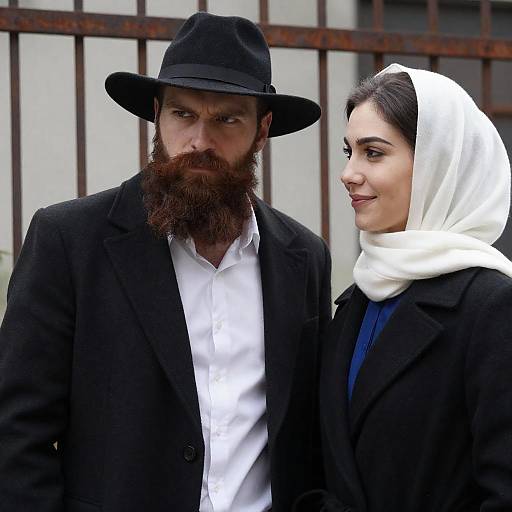 Outdoor Photograph of Two Unique Individuals