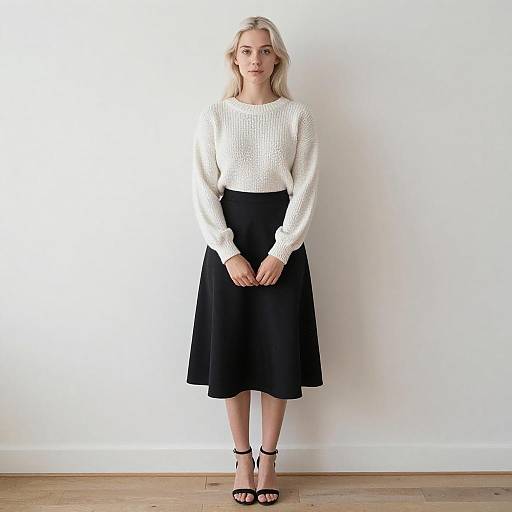 Minimalist Portrait of Young Woman