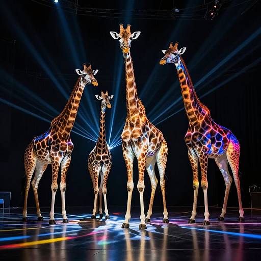 Prismatic Giraffes in Laser Light