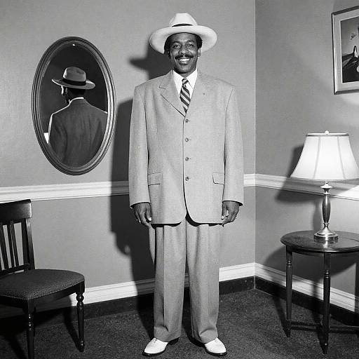 Vintage Black-and-White Portrait