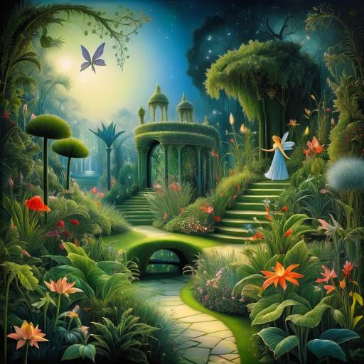 Fairy in Mystical Garden