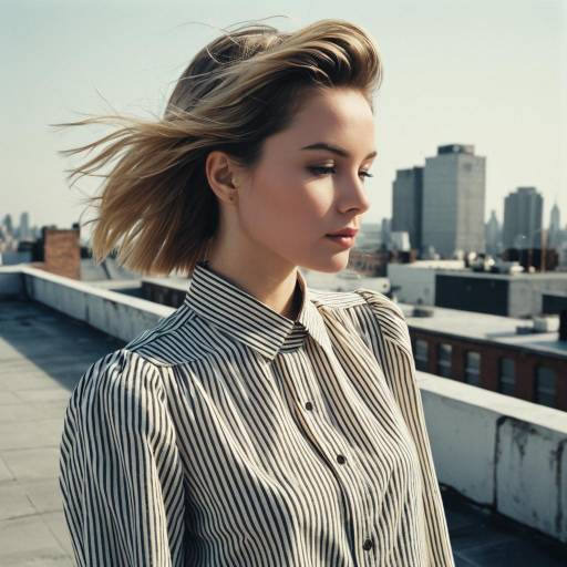 Faded Crop Hairstyle Fashion Editorial