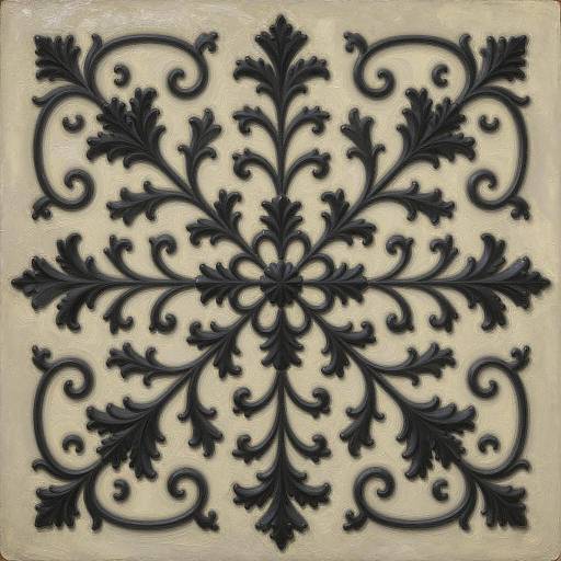 Intricate Baroque Acanthus Mandala Design