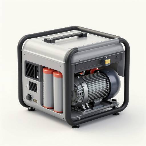 Compact Portable Power Generator Cross-Section