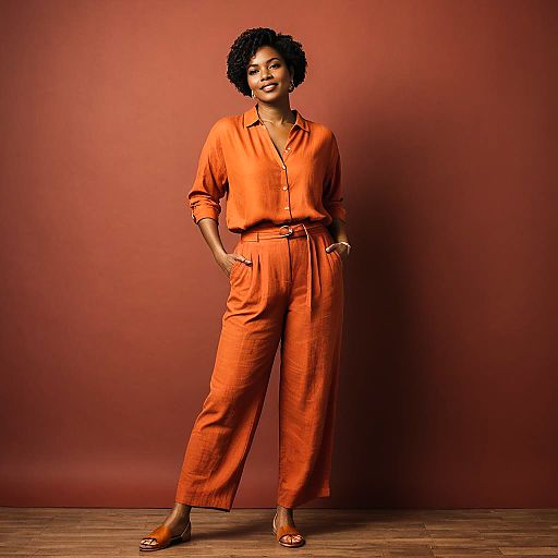 Chic Relaxed Photoshoot with Curvy Woman Chic Relaxed Photoshoot with Curvy Woman
