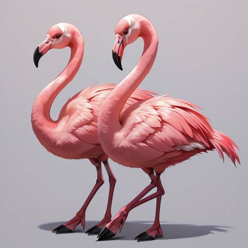 Realistic Flamingo with Crimson Eyes Realistic Flamingo with Crimson Eyes