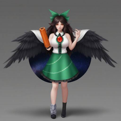 Elegant Reiuji Utsuho Illustration