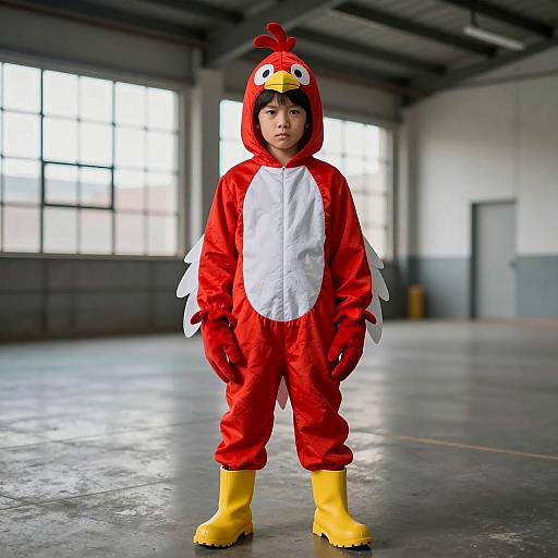 Child in Realistic Eggman Costume