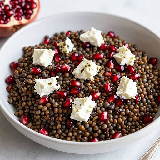 Lebanese Lentil Salad with Pomegranate
