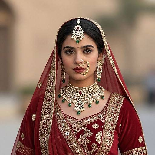 Traditional Kashmiri Bride Portrait