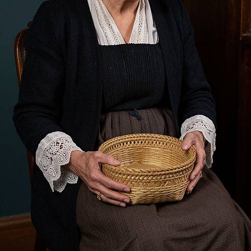 Elderly Woman in Period Attire